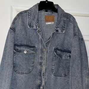3/$30 Bluenotes Denim Shacket